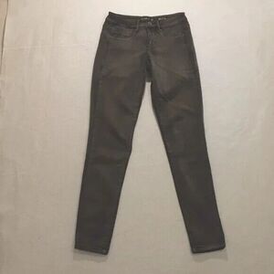Suede size 24 Riley low rise leggings brown denim